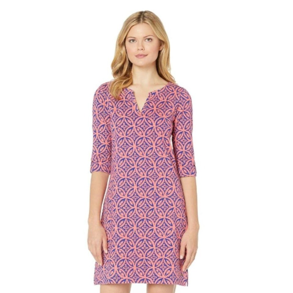 Hatley Blue‎ Crush Mandela Cotton Shift Dress NWT Small